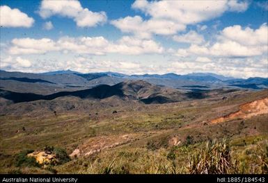 Okapa road, 22 1/2 miles to Orona - Kainantu in background