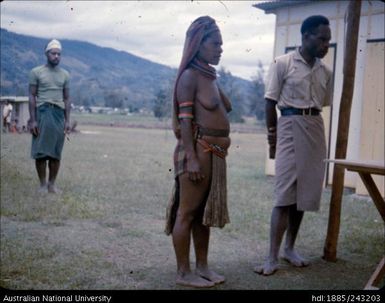 Woman waiting to vote