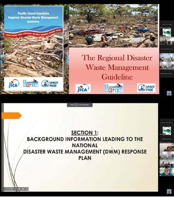 Atelier en ligne sur la gestion de déchets issus de catastrophes naturelles :