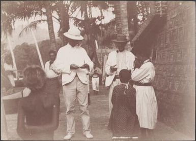 Bishop Wilson and Dr. Welchman at Mindoru, Solomon Islands, 1906 / J.W. Beattie