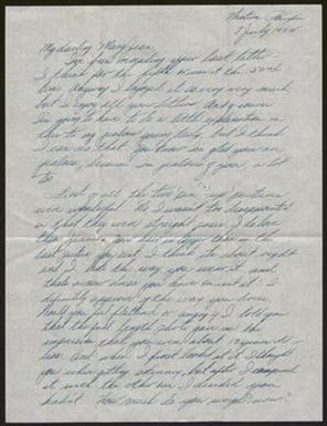 [Letter from James Patrick to Mary Jean Ross, July 7, 1945]