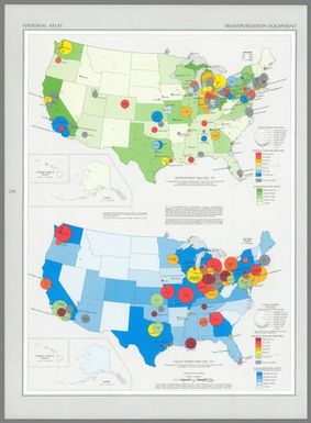Employment : 1963 (SIC 37) / compiled from U. S. Bureau of the Census, Census of manufacturers: 1963, Washington, U. S. Govt. Print Off., 1966; and various State and national directories of manufacturers -- Value added : 1963 (SIC 37) / compiled from U. S. Bureau of the Census, Census of manufacturers: 1963, Washington, U. S. Govt. Print Off., 1966.