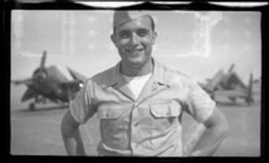 [Elmer A. Ball at military base]