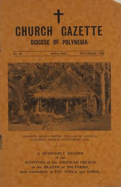 Church Gazette, Polynesia: November 1950