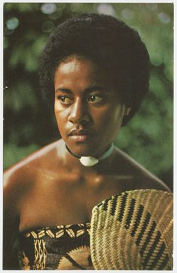 Fiji. Kadavu Island. Woman from the Island