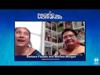 Marieta Morgan and Barbara Faulalo from Papatoetoe North School