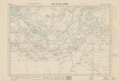 Australian aeronautical map: Hall's Creek (Sheet E5)