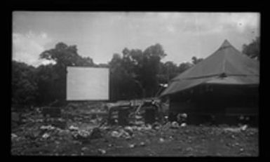 [Outdoor theater at military base]