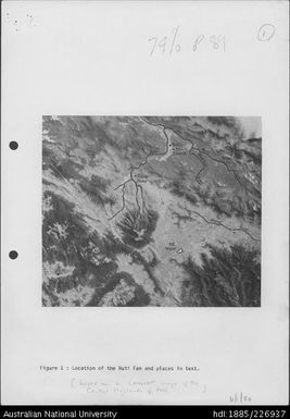 Satellite image of the western highlands of Papua New Guinea