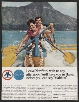 Leave New York with us any afternoon. We'll have you in Hawaii before you can say "Malihini."