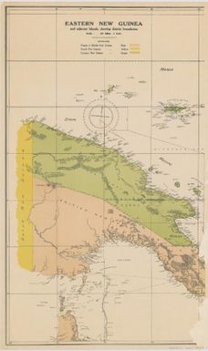 Eastern New Guinea and adjacent islands, showing district boundaries (Sheet 1)