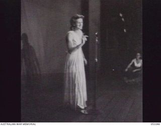 SOGERI VALLEY, NEW GUINEA. 1943-06-29. "YVONNE" - NX108761 PRIVATE S. J. WOOD, SOLOIST AND FEMALE IMPERSONATOR OF THORP'S TROOPERS, 113TH AUSTRALIAN CONVALESCENT DEPOT