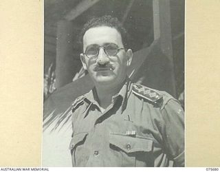 LAE, NEW GUINEA. 1944-09-08. VX354 CHAPLAIN L.M. GOLDMAN (HEBREW) HEADQUARTERS, NEW GUINEA FORCE