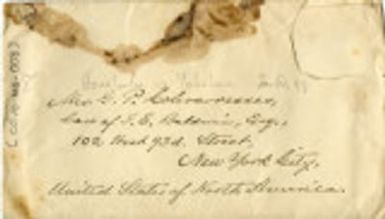 Letter from George Partridge Colvocoresses to Mary Colvocoresses, 22 January 1898