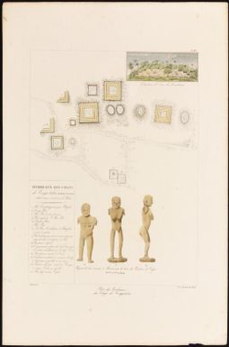 Plan des tombeaux des chefs de Tongatabou / L. Maurat sct.; leve et dessine par Sainson