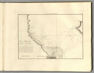 Plano del fondeadero de Cumaná.