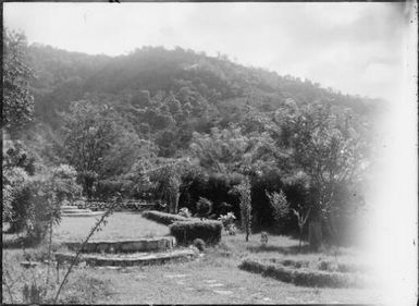 Curved steps in Chinnery's garden, Malaguna Road, Rabaul, New Guinea, ca. 1936 / Sarah Chinnery