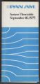 Pan Am system timetable, September 16, 1975