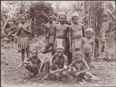 Men and boys of Santa Cruz, Santa Cruz Islands, 1906 / J.W. Beattie