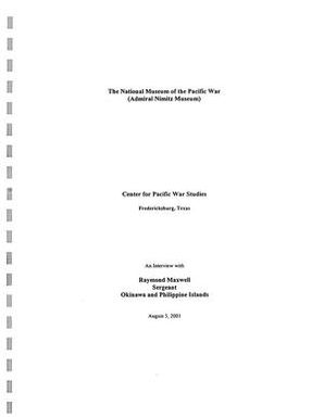 Oral History Interview with Raymond Maxwell, August 5, 2001
