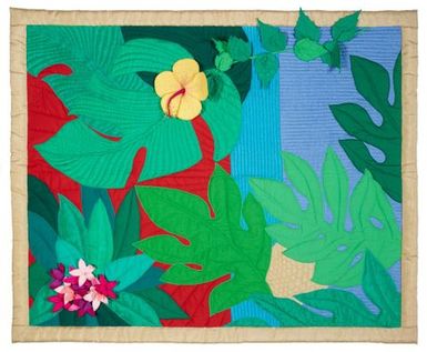 'Tropical Garden' (art quilt)