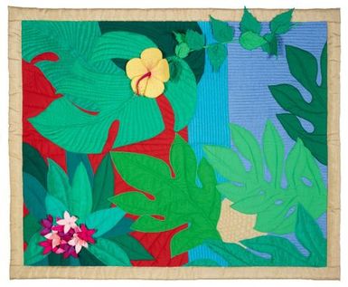 'Tropical Garden' (art quilt)