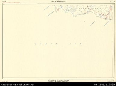 Papua New Guinea, Kalo, Road Inventory Series, Sheet 30, 1:250 000, 1967