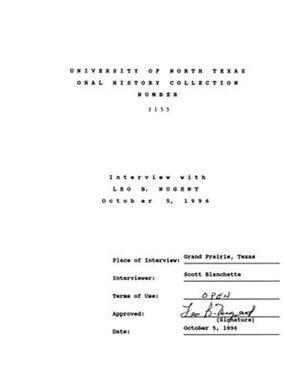 Oral History Interview with Leo Nugent, October 5, 1996