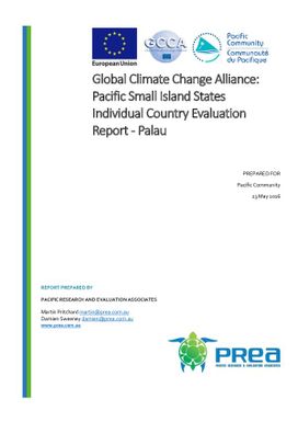 Global climate change alliance: Pacific small island states individual country evaluation report - Palau