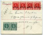 Envelope: Fiji Half Penny and One Penny Stamps Attached