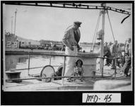 [Photograph of Rear Admiral Richard E. Hawes aboard Navy Ship, Hawaii, ca. 1944]