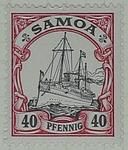 Stamp: Samoan Forty Pfennig