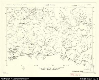 Solomon Islands, Guadalcanal, Talise-Chimiu, Series: D.O.S. Repro 3 (Sketch), Sheet 14, 1968, 1:50 000