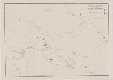 Mandated Territory and Papua mining areas (1941) / prepared by: Resereach, L.H.Q. 22 Aug 43