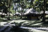 French Polynesia, cabins at resort in Bora Bora