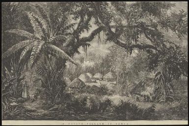 A native village in Samoa / J.W.C.; S. Calvert