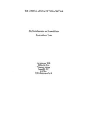 Oral History Interview with Clifford Fritz, August 24, 2017