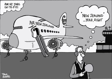 Ekers, Paul, 1961-:Air NZ jobs go to Fiji. 2 October 2006