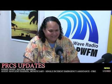 PALAU RED CROSS HOUR WITH MAYLENE OLKERIIL (13 Jan 23)