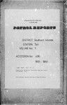 Patrol Reports. Southern Highlands District, Tari, 1951 - 1953