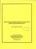 Report to the government of Samoa on invasive plant species of environmental concern