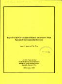 Report to the government of Samoa on invasive plant species of environmental concern