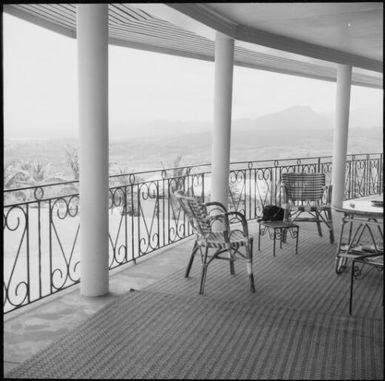 View of the upper balcony of a house, Fiji, 1966, 1 / Michael Terry