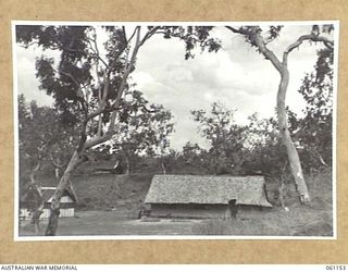 POM POM VALLEY, NEW GUINEA. 1943-12-03. OFFICERS MESS AT HEADQUARTERS, 18TH AUSTRALIAN INFANTRY BRIGADE