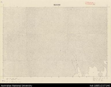 Samoa, Savai'i, Mafane, Sheet 12, 1970, 1:40 000