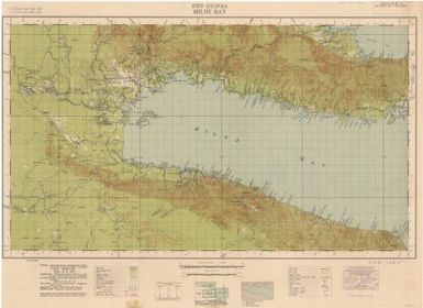 Milne Bay / compilation, surveyed and compiled in May '43 by 3 Aust. Fd. Svy. Coy. AIF, with the aid of air photographs ; reproducction,  6 Aust. Army Topo. Svy. Coy., July '43