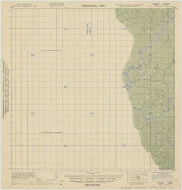 Provisional map, northeast New Guinea: Tamol East (Sheet J.R. Black Map Collection / Item 49)