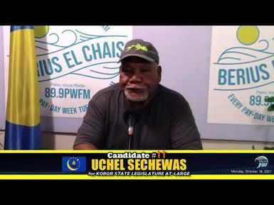 Candidate #11 Uchel Sechewas for Koror State Legislature At Large