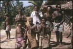 Men posing with panpipes