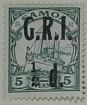 Stamp: Samoan Half Penny